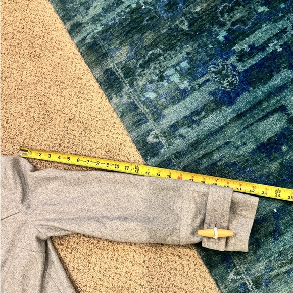 Wool Coat Zanerobe Scandi Girl Gray Toggle Duffle Coat Jacket Winter Cottage 8 - Picture 10 of 11